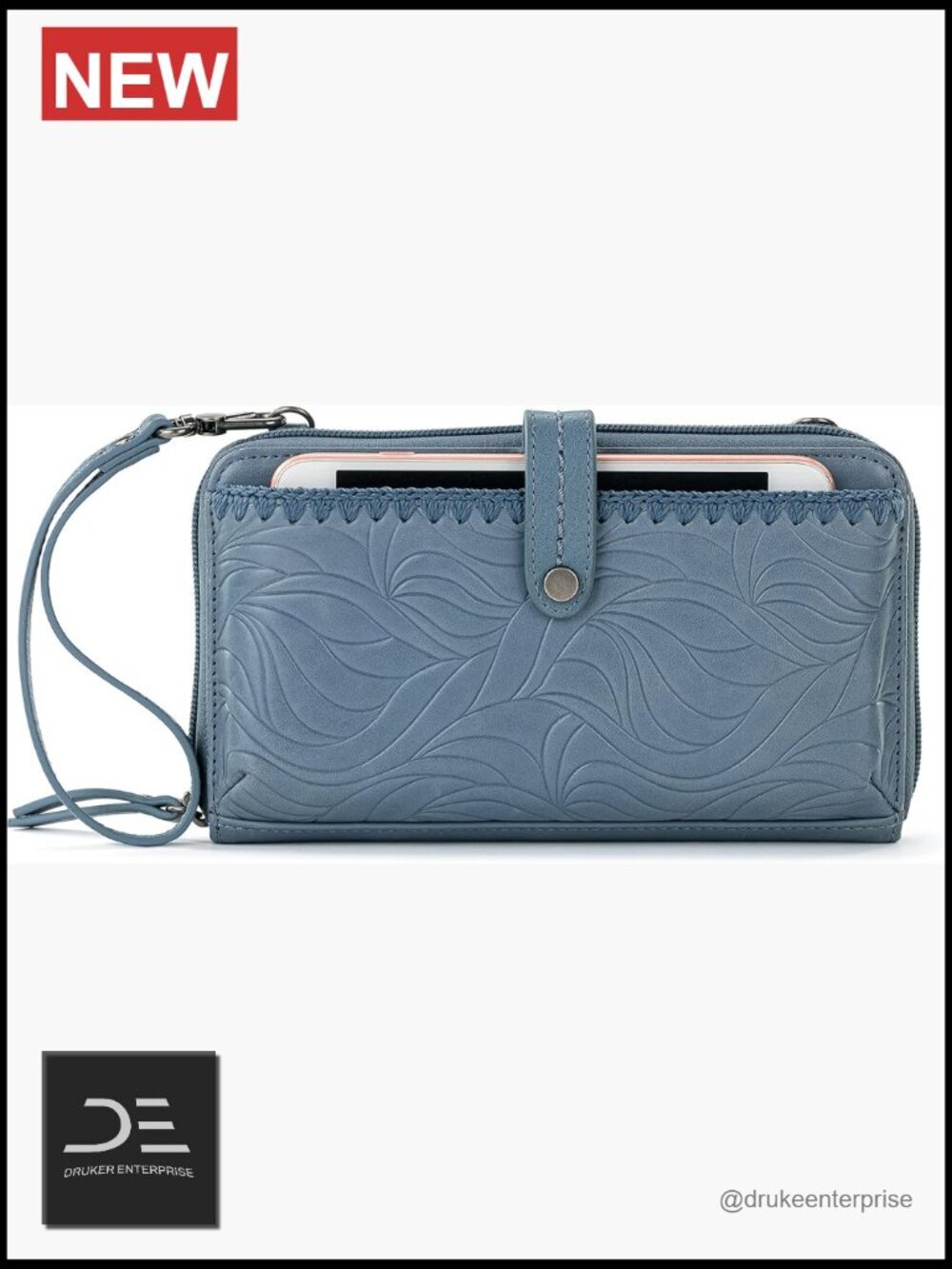 Smartphone Crossbody Purse & Wallet - Convertible Wristlet with Zipper